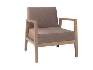 ARISA PL01 - Upholstered fabric garden armchair with armrests by New Life - view 2